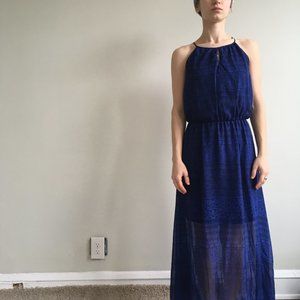 Navy Blue Maxi Dress